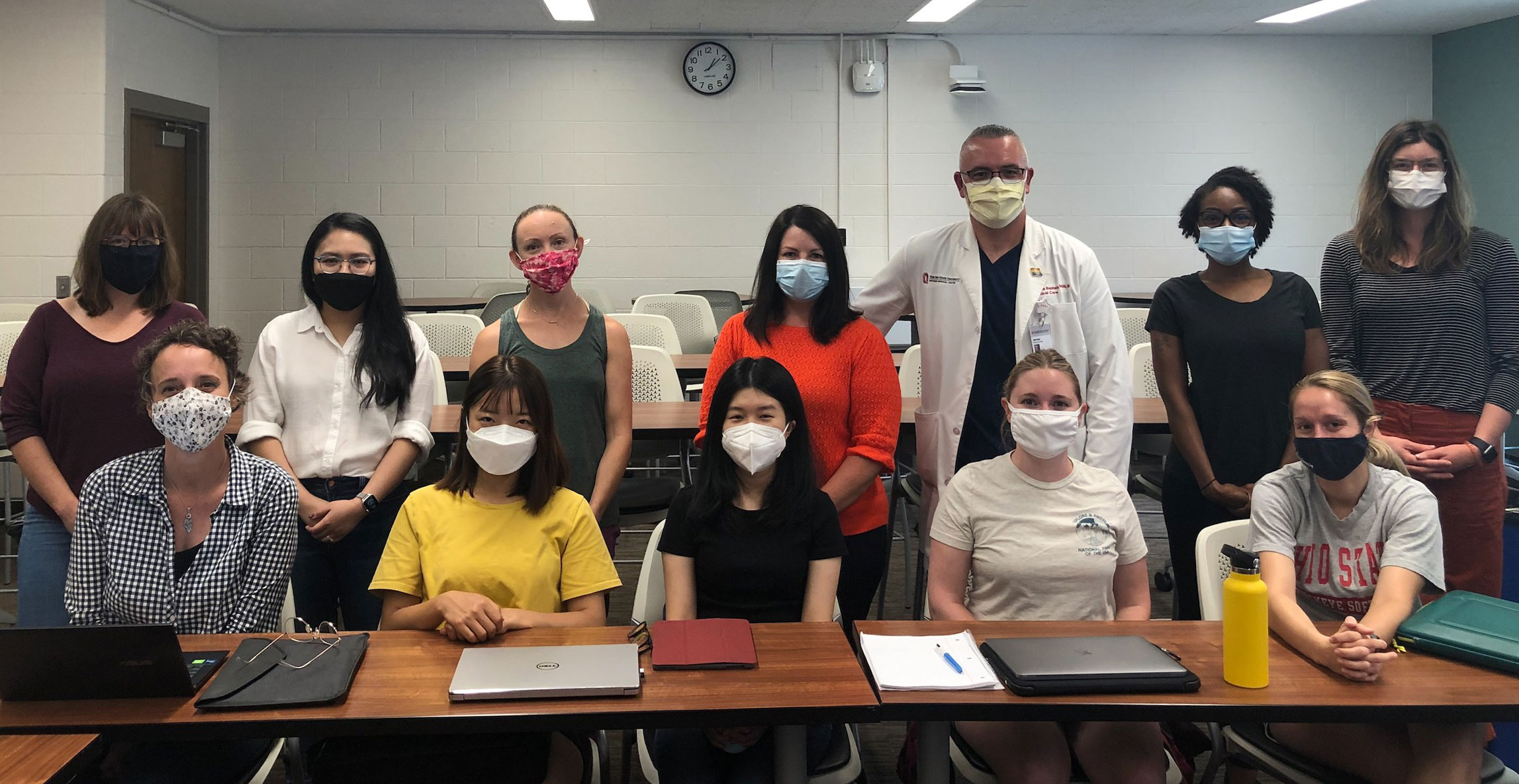 group photo of PhD students