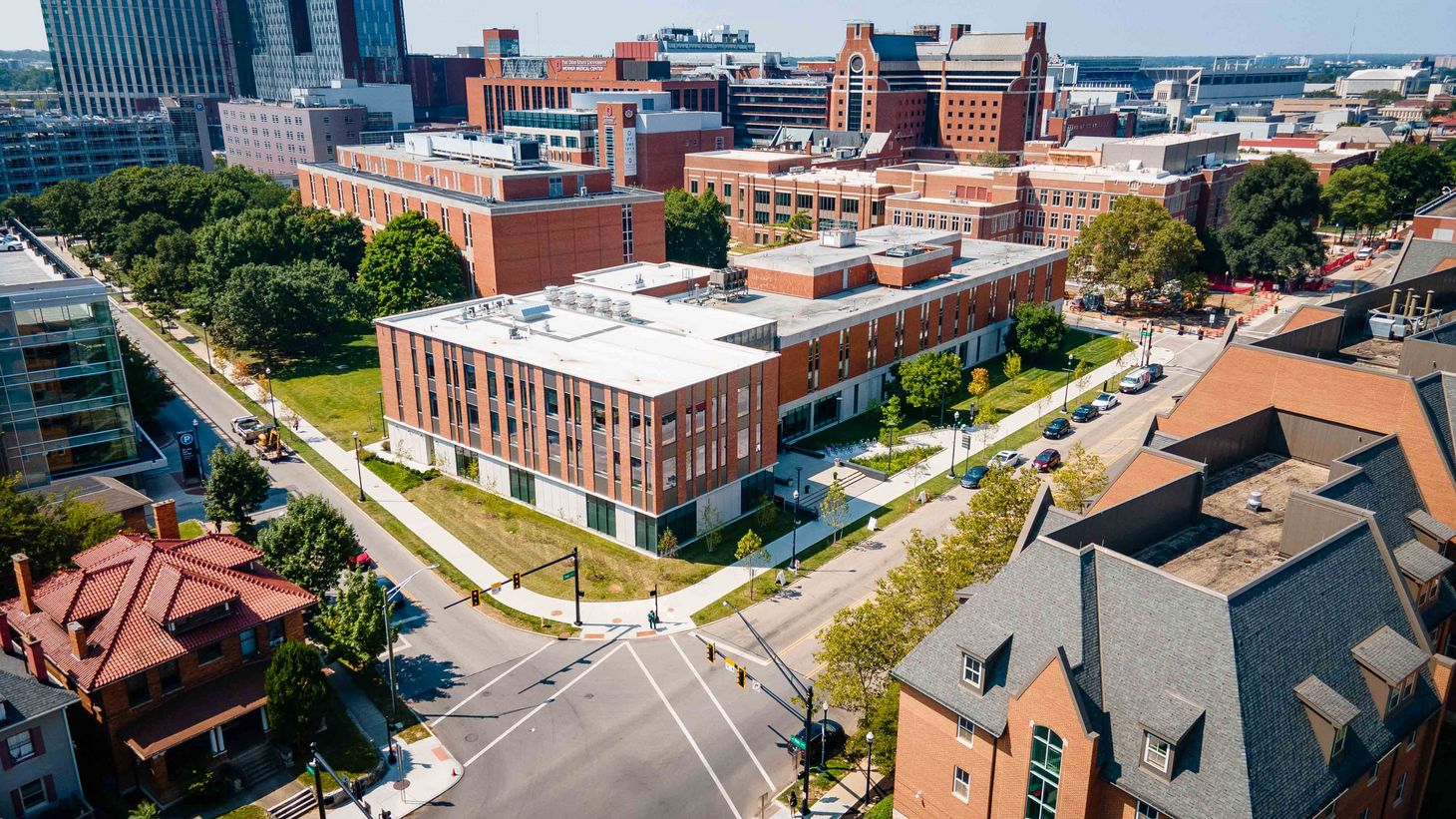aerial photo of Jane E. Heminger Hall